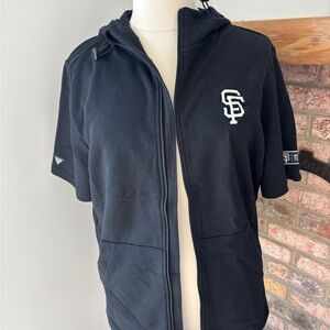San Francisco Giants Short Sleeve Zip-Up Hoodie with Logo